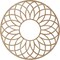 Ekena Millwork Cannes Wood Fretwork Pierced Ceiling Medallion, Red Oak, 26"OD x 8 7/8"ID x 3/8"T CMWP26X26X0375CNRO - alternate 2